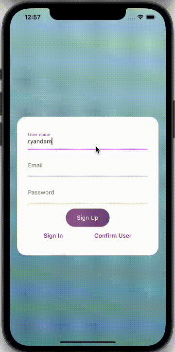 Flutter AWS Amplify tools