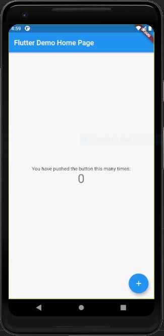 flutter demo page