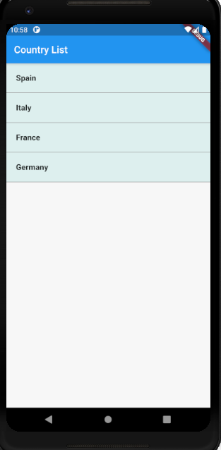 flutter emulator result